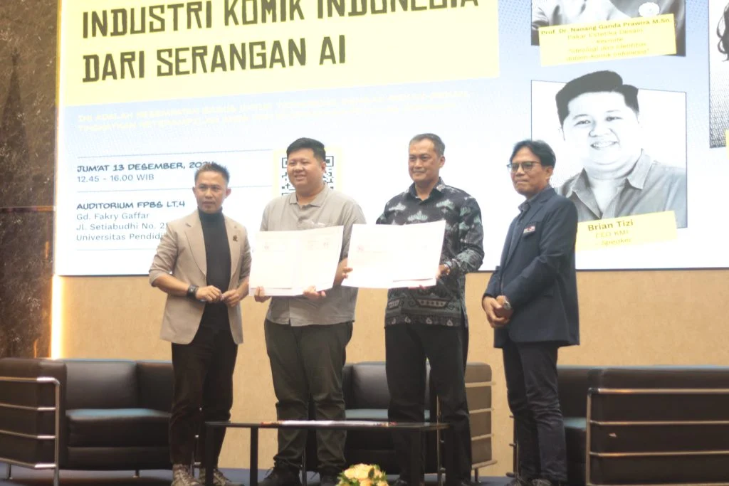 Dokumentasi kegiatan KMI dan percakapan industri komik
